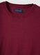 Short sleeve T-shirt in red cotton, linen and silk blend regular fit_5