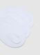Tripack sporty socks in stretchy white cotton blend_1