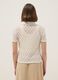White regular fit polo with mesh texture_2