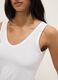 White Deep V Regular Fit Tank Top_3