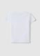 White pure cotton girl's T-shirt regular fit with print_1