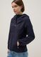 Blue waterproof jacket regular fit with zip and hood_0