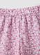 Pink stretch-fabric top and shorts set for girls_2