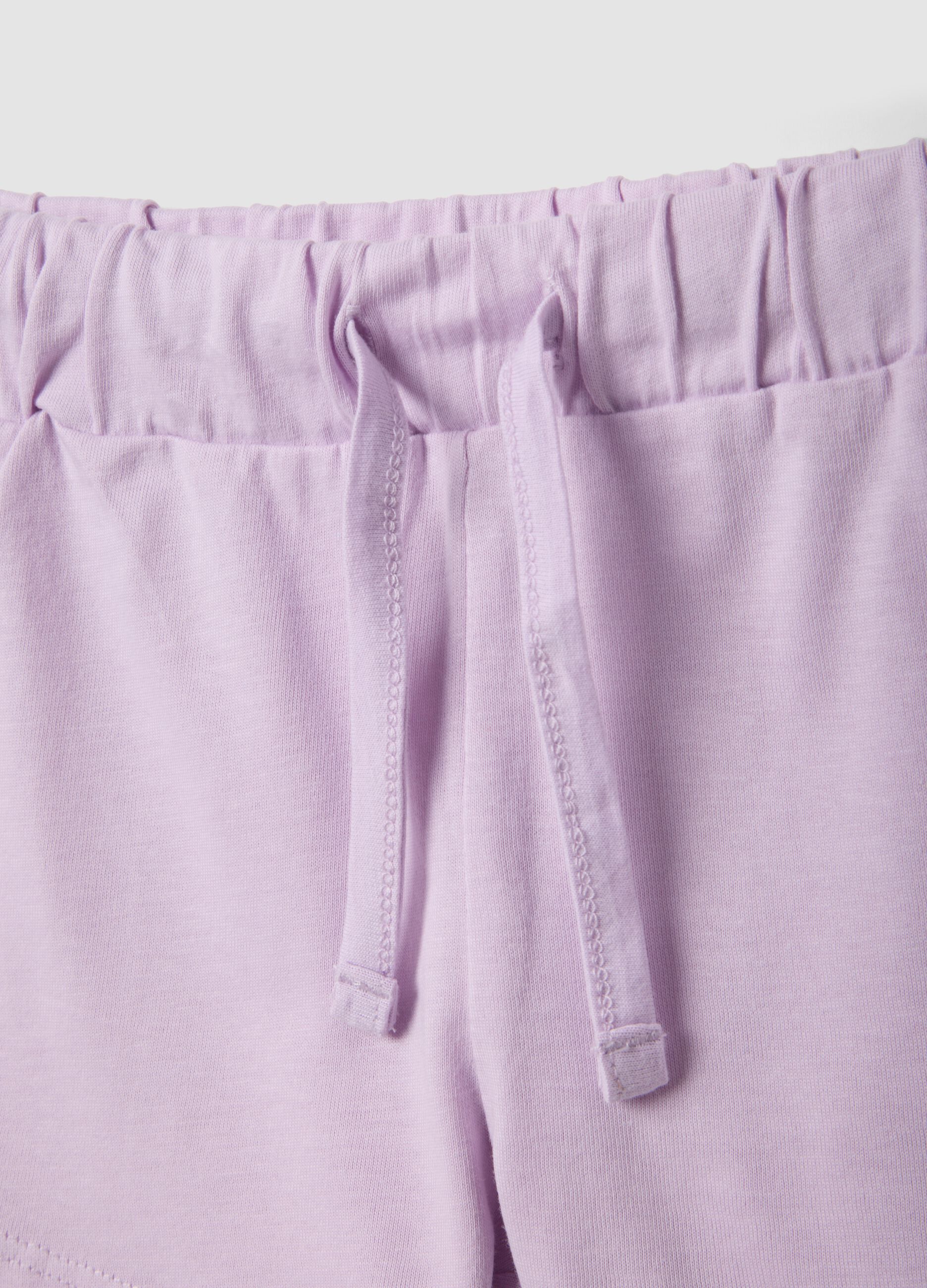 2-pack of purple pure cotton shorts