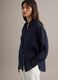 Blue long sleeve Lyocell shirt regular fit with classic collar_0