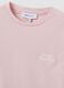 Pink cropped pure cotton T-shirt with graphic print, regular fit_2