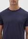 Men's blue pure cotton regular fit T-shirt_1