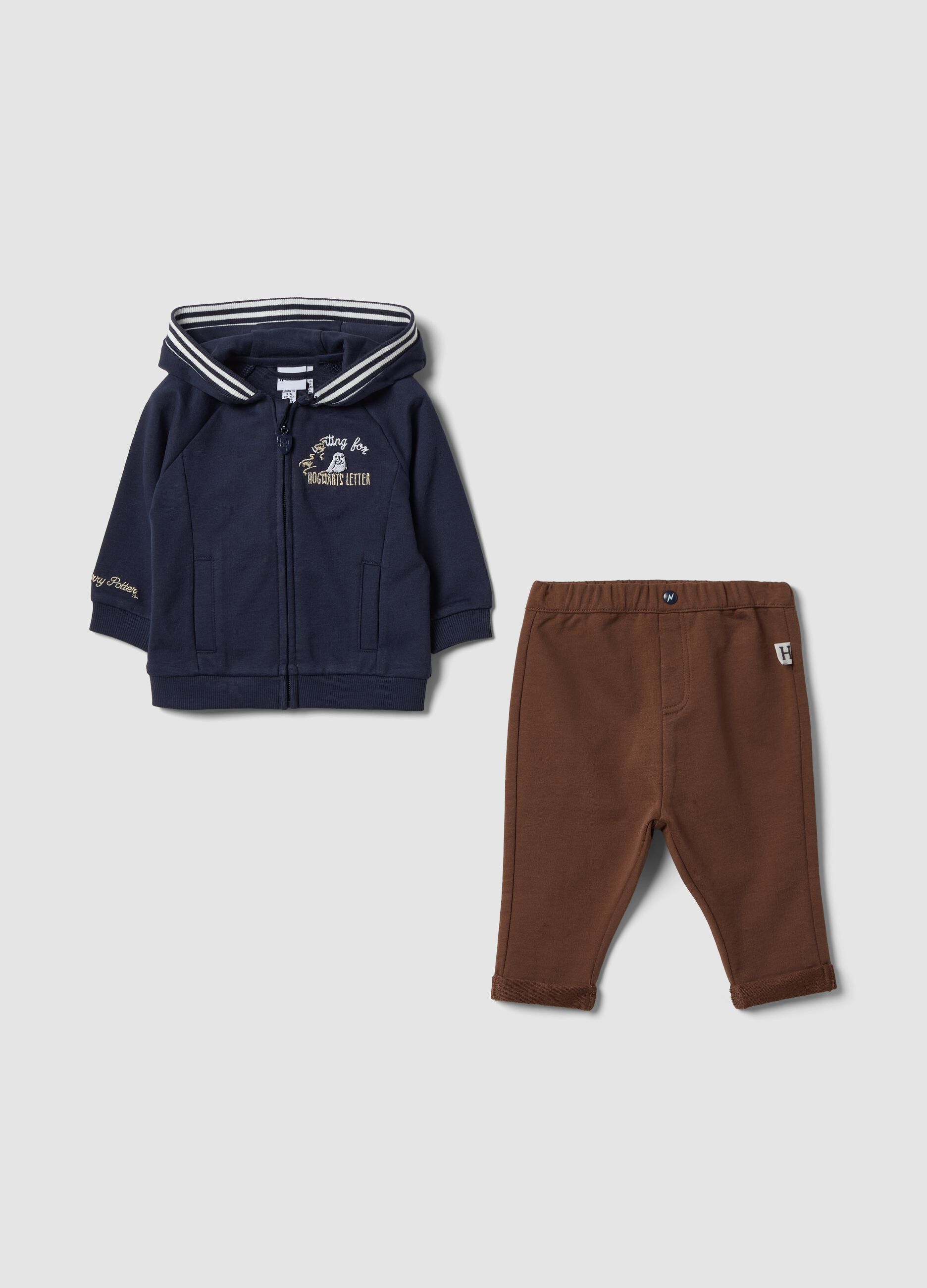 Multicoloured organic cotton Harry Potter-themed baby set