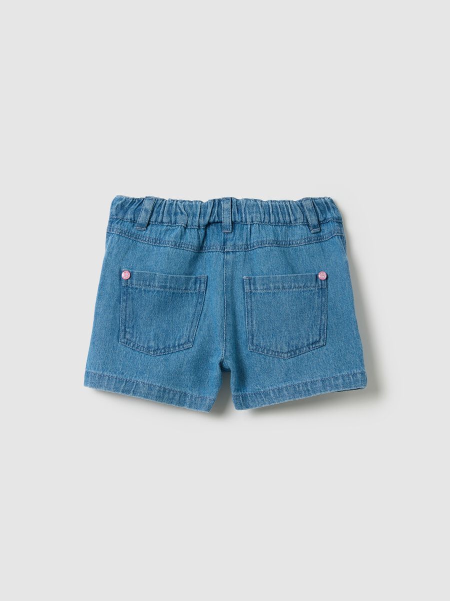 Girls&rsquo; shorts in 100% cotton denim with regular fit_1