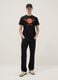 Black pure cotton regular fit t-shirt with Hard Rock Cafe logo_0