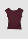 Purple stretch-fabric top_4
