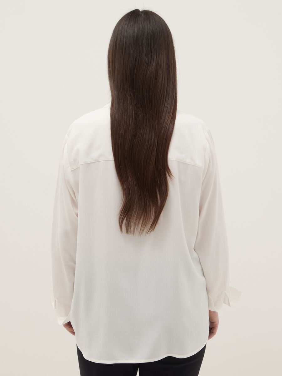 White Pure Viscose Shirt Regular Fit_2