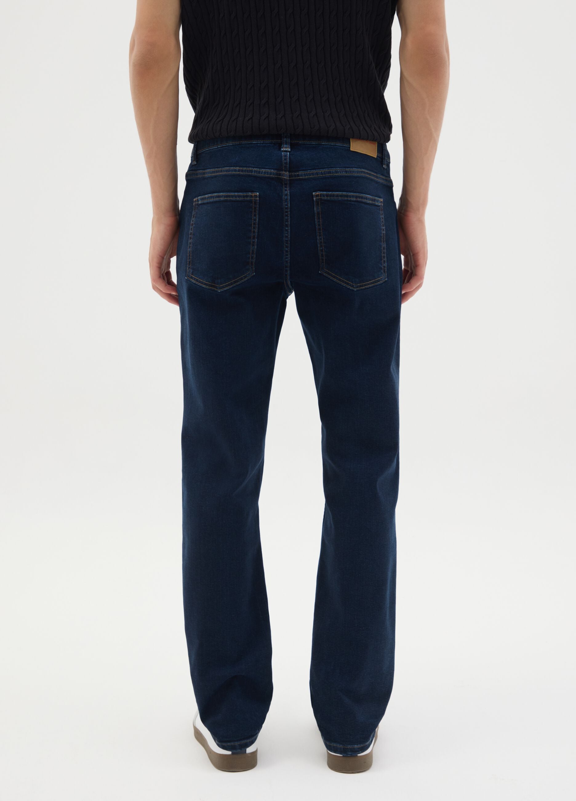 Men's blue denim regular fit jeans