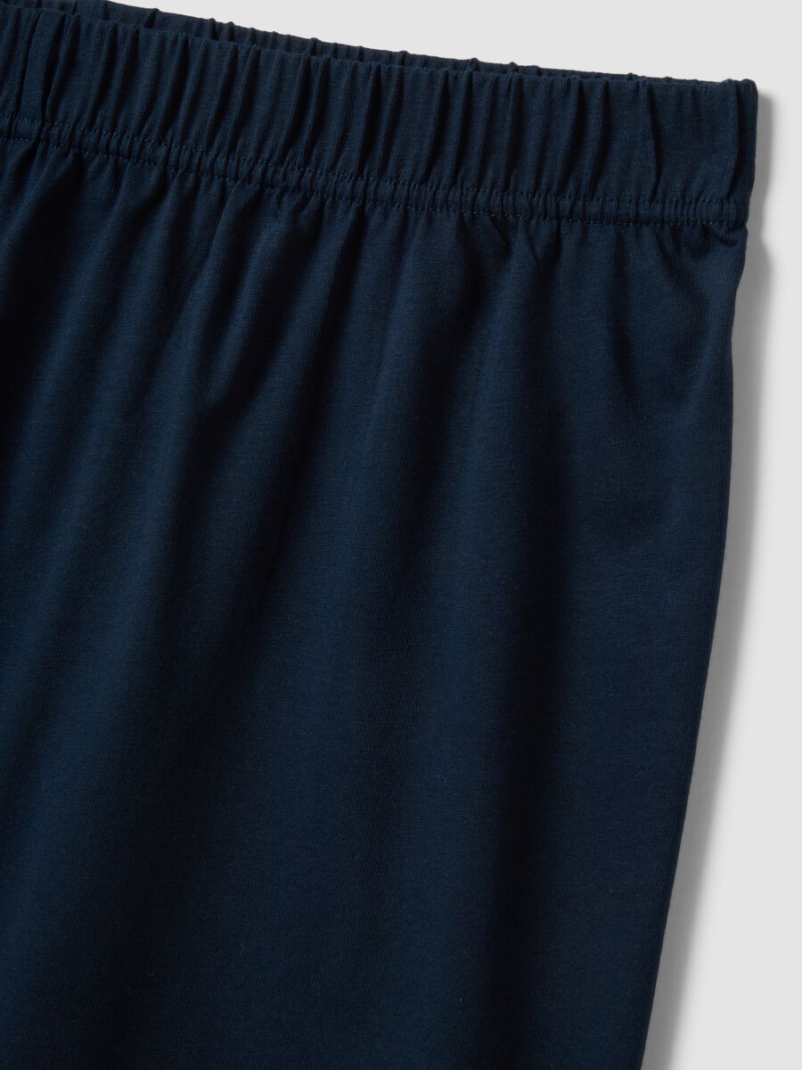 Blue organic cotton pyjamas, regular fit_5