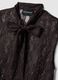 Regular fit brown lace tank top with bow_5