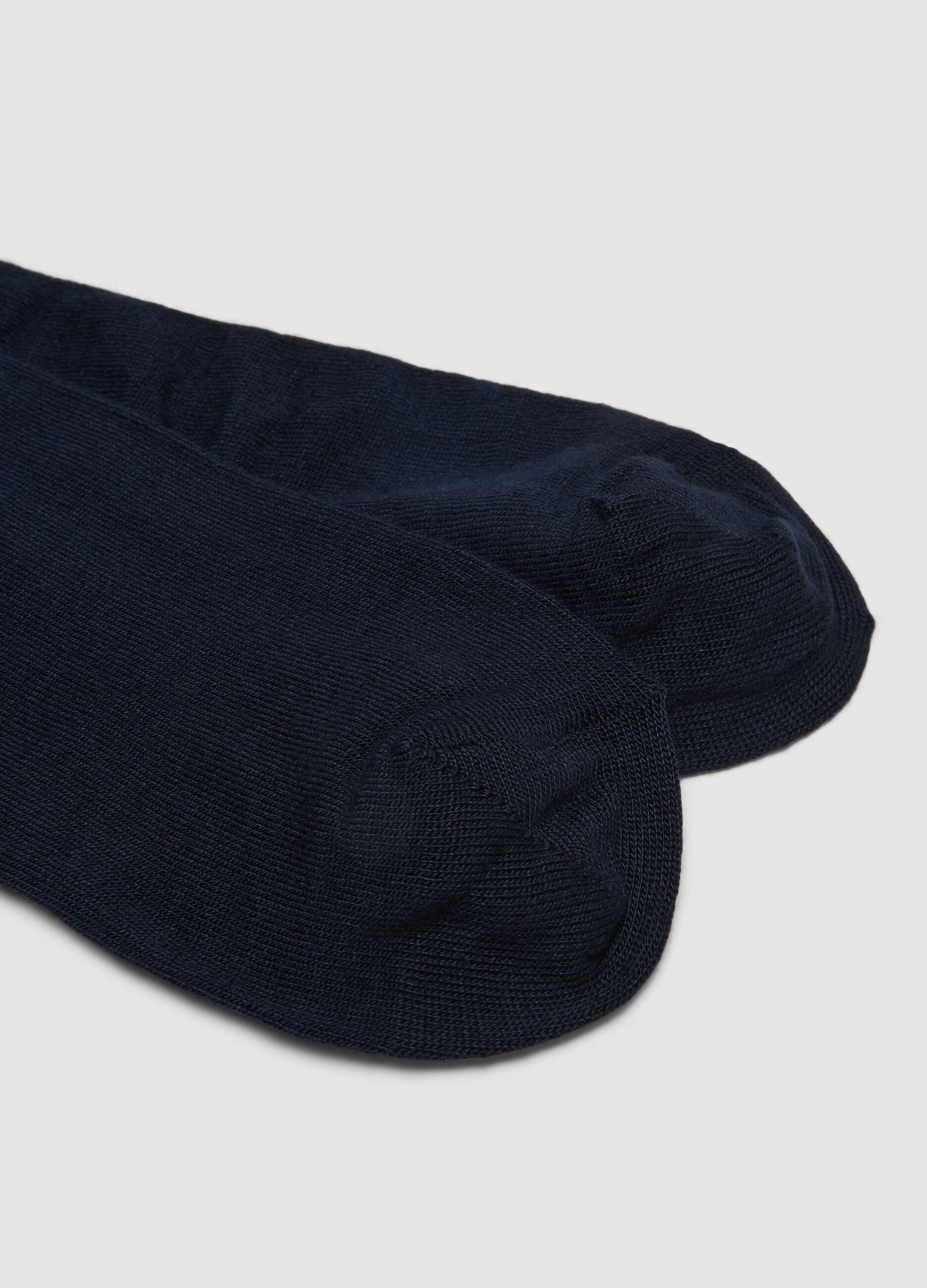 Pack of long blue bamboo blend stretch socks