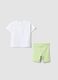 Multicoloured stretch-cotton set for baby girl with Stitch print_1