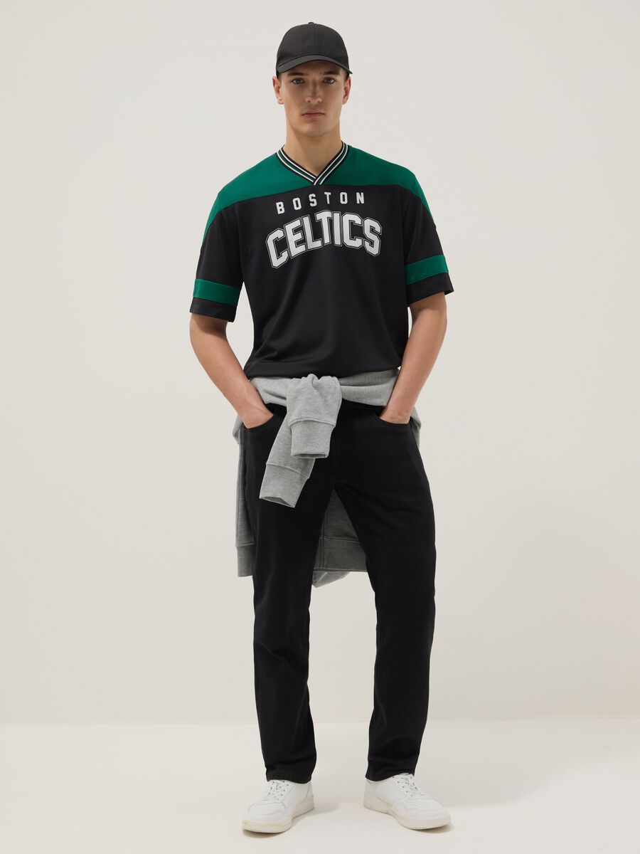 Multicolour pure cotton regular fit T-shirt Boston Celtics_2