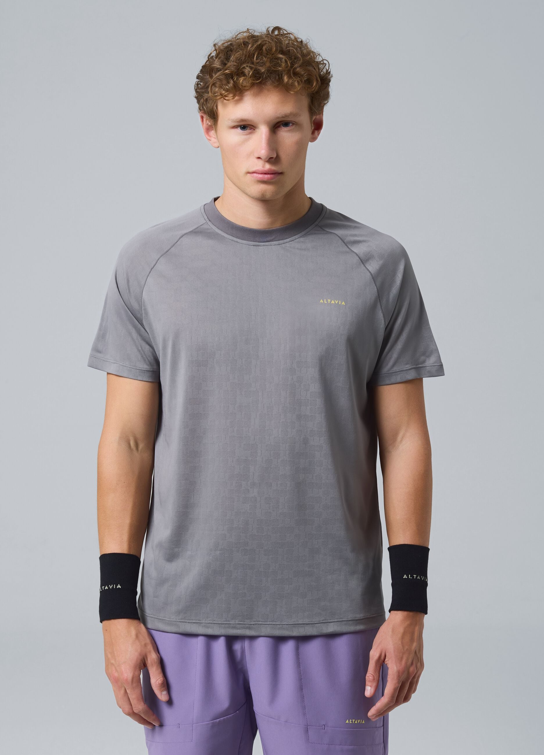 ALTAVIA COURT grey technical sports T-shirt