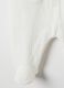 Baby white pure cotton sleepsuit with integrated feet_3