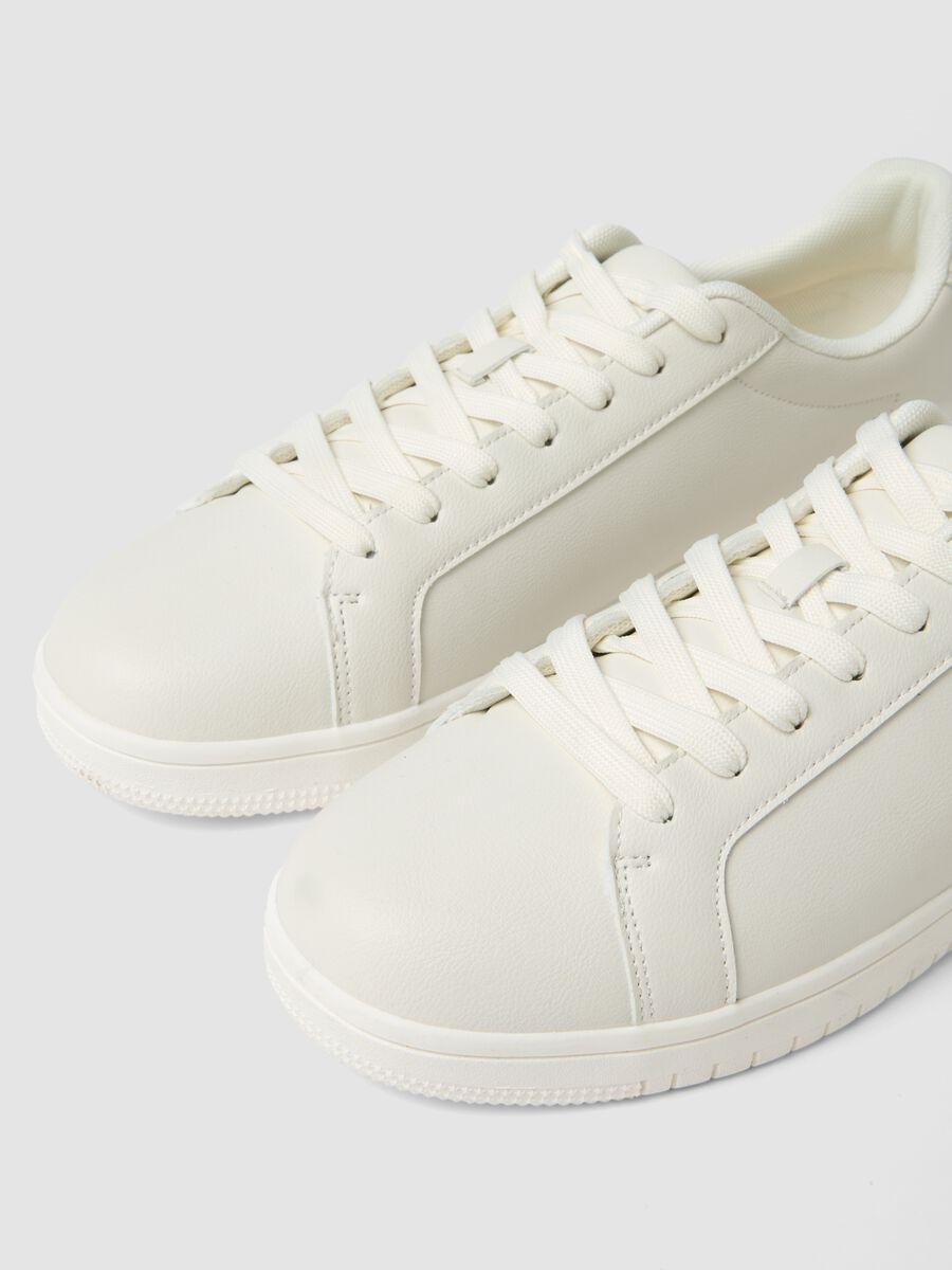 White casual sneakers regular fit_1