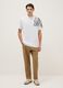 White pure cotton regular fit T-shirt with graphics_1