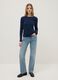 Blue stretch modal regular fit top_1