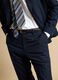 Pantaloni formali blu in viscosa elasticizzata regular fit_3
