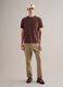 Brown pure cotton crew neck t-shirt relaxed fit_1