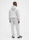 Grey Jogger Trousers in Mixed Fabric_2