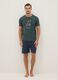 Short pyjamas in pure multicoloured cotton regular fit with print_0