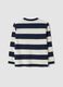 Multicolour pure cotton striped crew-neck T-shirt for boys_1