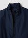 Blue regular fit bomber jacket with zip_5