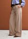 Beige denim wide-leg jeans in pure cotton_3