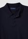 Regular fit blue polo in cotton, linen and silk blend_5