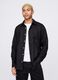 Black shirt with long sleeves in linen_0