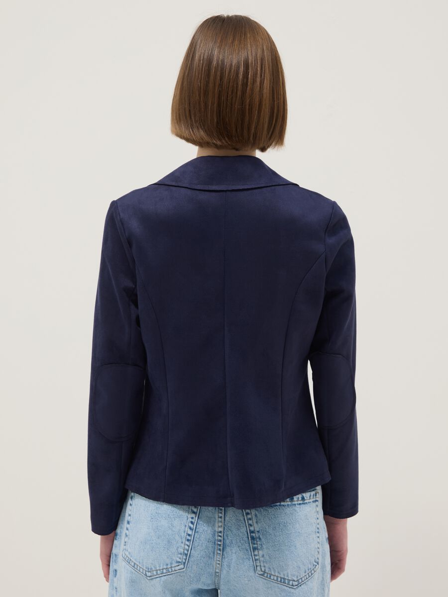 Light blue regular fit jacket with pockets_2