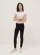 Girls' black stretch cotton slim fit leggings_0