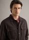 Brown cotton-linen blend jacket regular fit_4