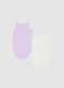 2-pack of multicolour pure cotton sleeveless Minnie bodysuits for baby girls_0
