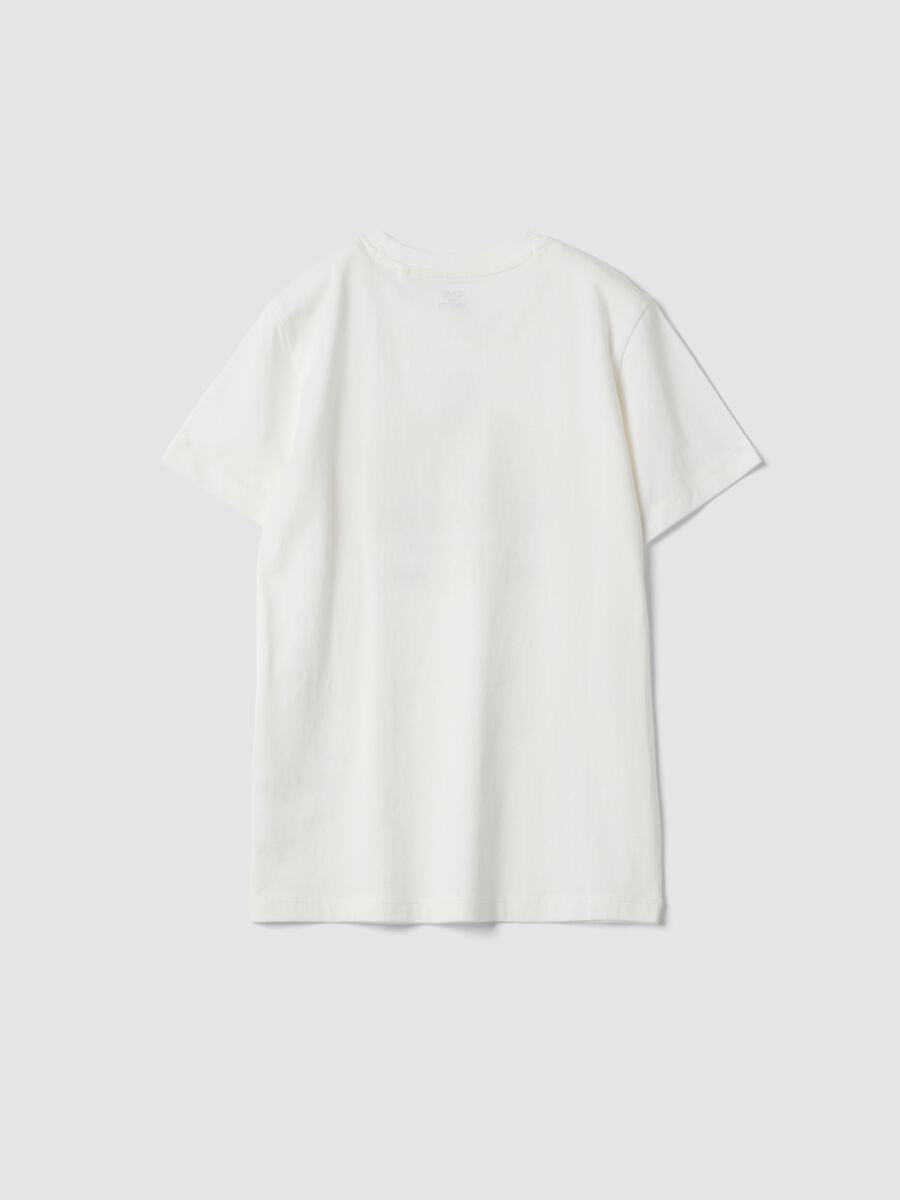 White pure cotton short-sleeved T-shirt_4