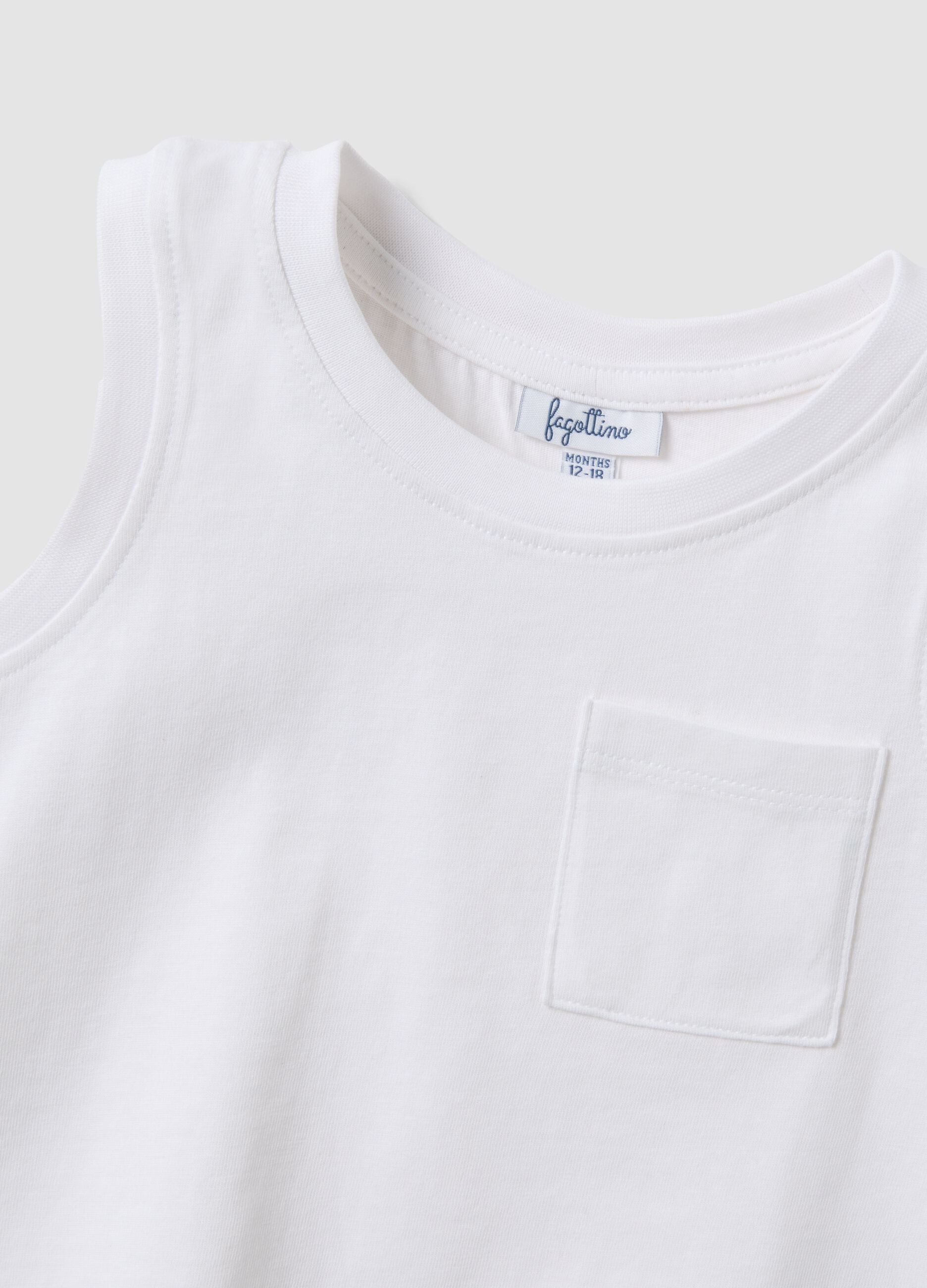 2-pack blue cotton tank tops
