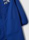 Blue girls&rsquo; school apron with rainbow embroidery_3