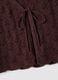 Brown pure cotton regular-fit waistcoat with tie fastening and deep V-neck_5