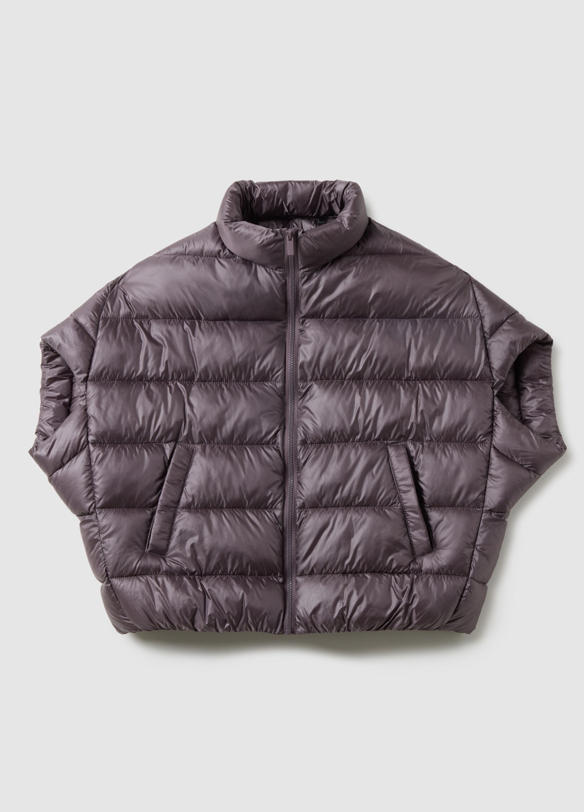 Purple padded jacket regular fit