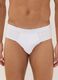 Pack of five white briefs in stretch organic cotton_1