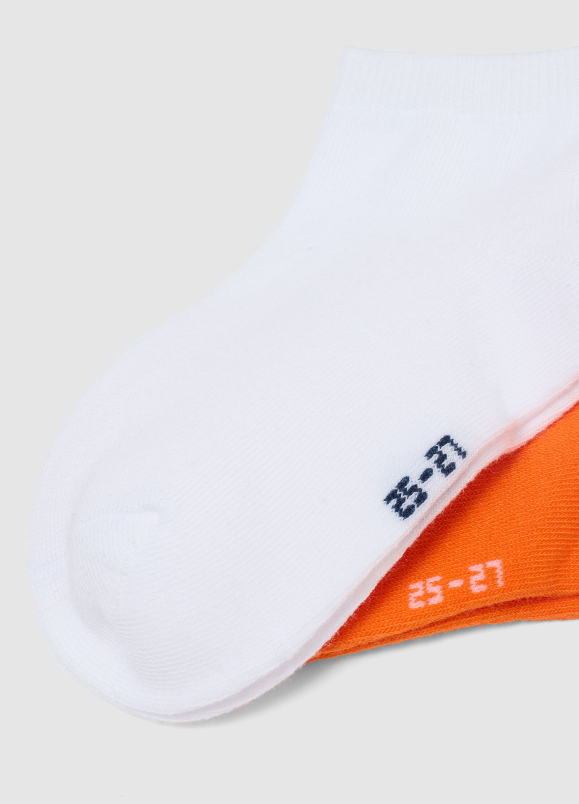 Multipack of multicolour organic cotton blend socks for kids