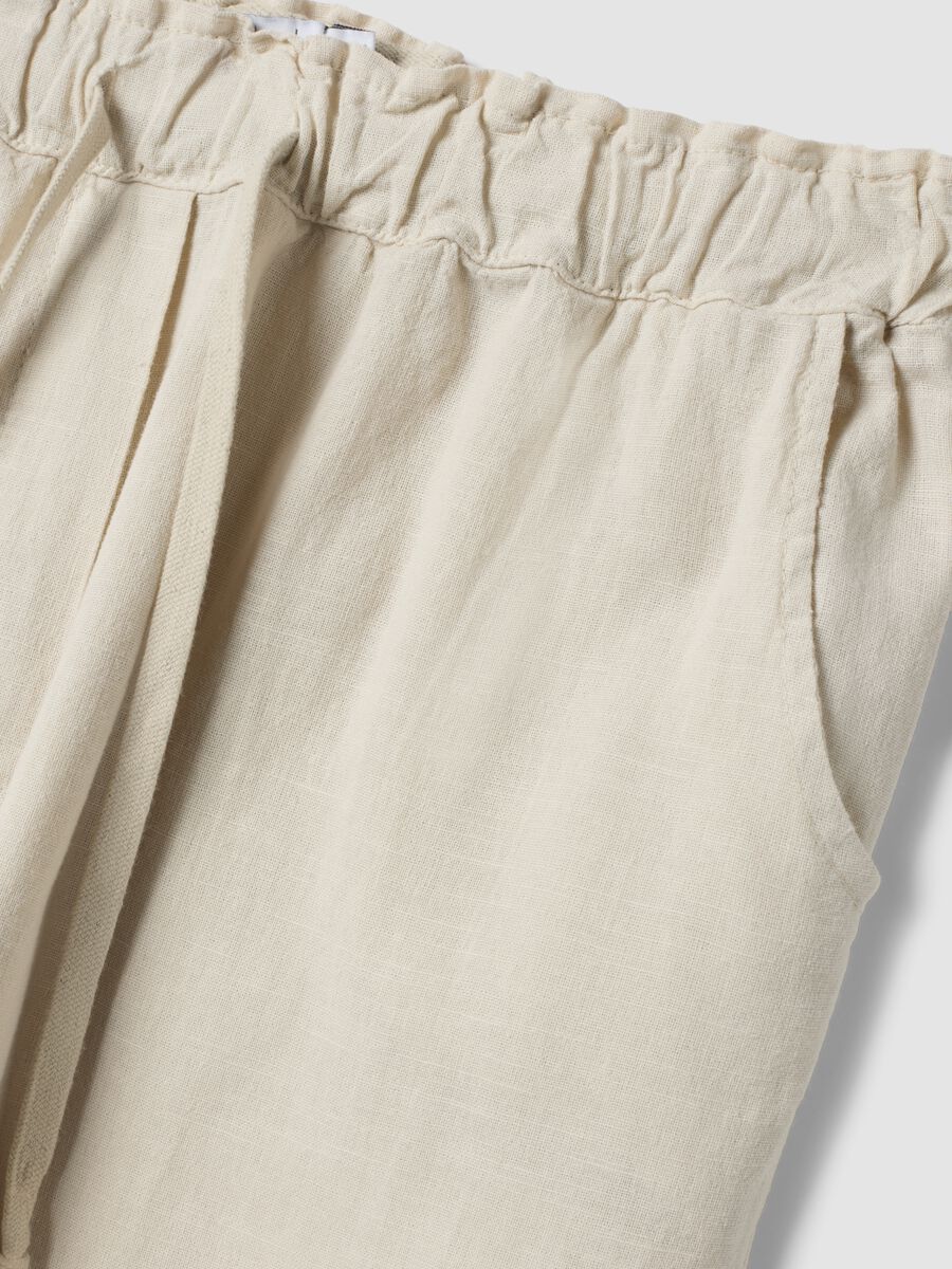 Beige linen-cotton blend trousers_5