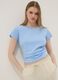 Sky blue pure cotton short-sleeve T-shirt, regular fit_0
