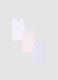 Set of three multicolour cotton vests for baby girls regular fit_0